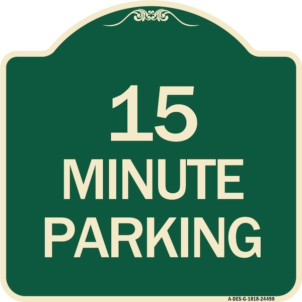 2 Hour Parking Parking for Customers Heavy-Gauge Aluminum Sign, 18" x 18", G-1818-24498
